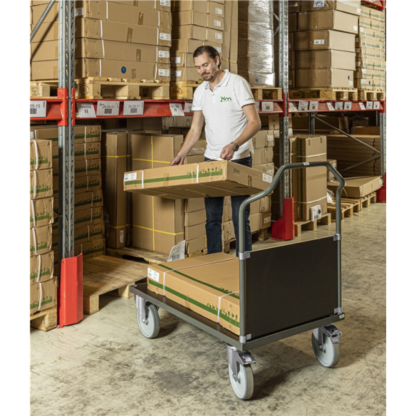 Plattformwagen MDF Platte Markierungsfreie Rollen mit Bremse