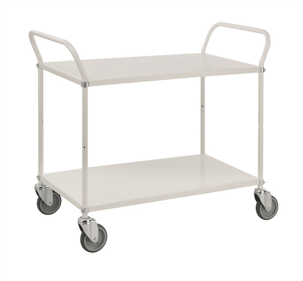 Etagenwagen mit 2 Böden bis 250kg belastbar Weiss