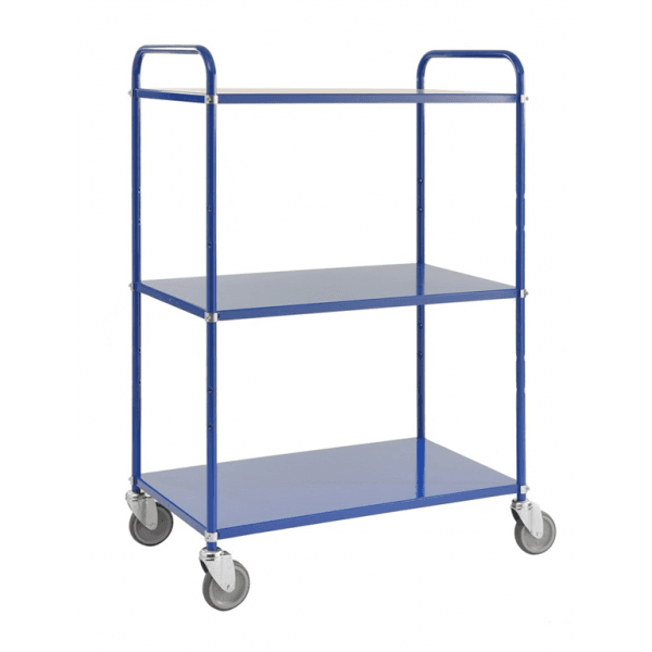 Etagenwagen 3 Böden bis 250kg belastbar Blau