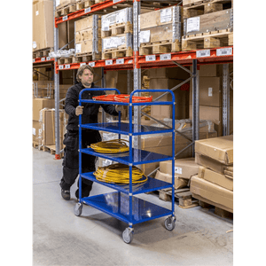 Etagenwagen 5 Böden bis 250kg belastbar Weiss