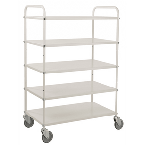Etagenwagen 5 Böden bis 250kg belastbar Weiss