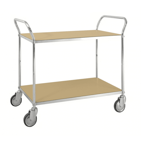 ESD-Etagenwagen mit 2 Böden bis 250kg belastbar, 4 Lenkrollen