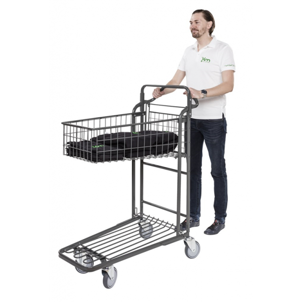 Einkaufswagen Ergonomischer Griff 2 Böden