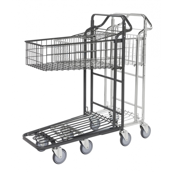 Einkaufswagen Ergonomischer Griff 2 Böden
