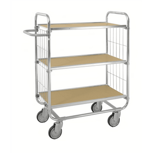 ESD-Wagen bis 250kg belastbar, 4 Lenkrollen, 2 davon mit Bremse