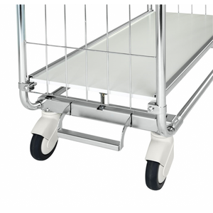 Etagenwagen 3 Böden, bis 250kg belastbar, 4 Lenkrollen, verzinkt