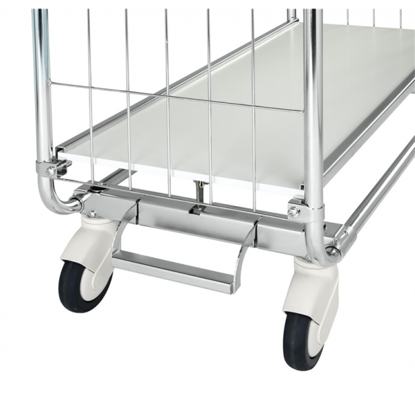 Etagenwagen 3 Böden, bis 250kg belastbar, 4 Lenkrollen, verzinkt