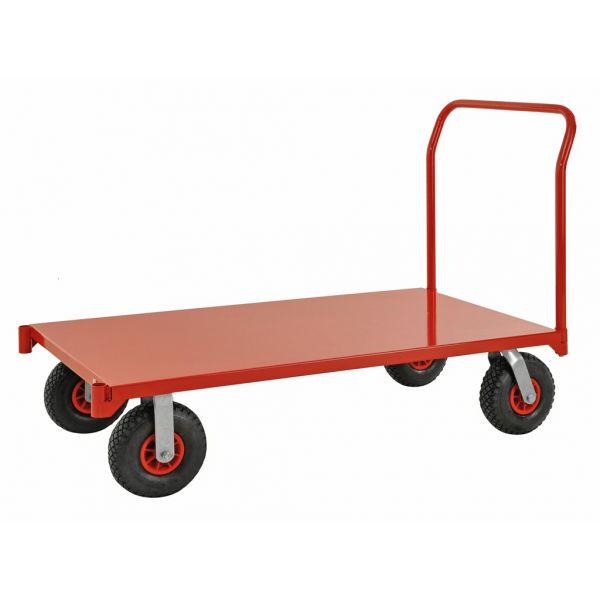 Extra großer Plattformwagen, bis 1200kg belastbar, 2 Bockrollen, 2 Lenkrollen