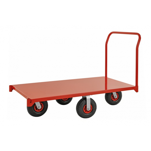 Extra großer Plattformwagen, bis 1200kg belastbar, 2 Bockrollen, 2 Lenkrollen