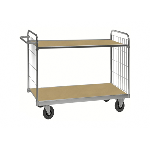 ESD-Etagenwagen mit 2 Etagen 1000x600mm Ladefläche mit Bremse