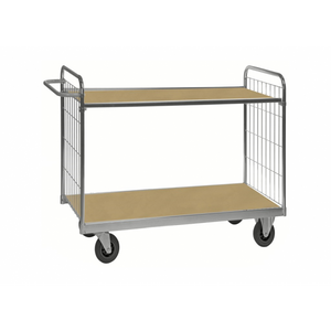 ESD-Etagenwagen mit 2 Etagen 1000x600mm Ladefläche mit Bremse