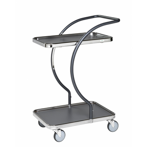 Servierwagen C-Line Tischwagen bis 120kg belastbar, 4 Lenkrollen, grau