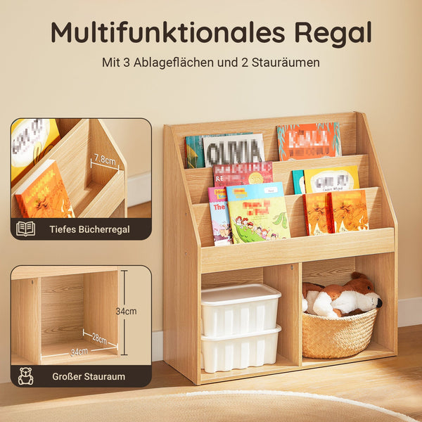 Kinderregal | Zeitungsständer | Aufbewahrungsregal | Bücherregal für Kinder
