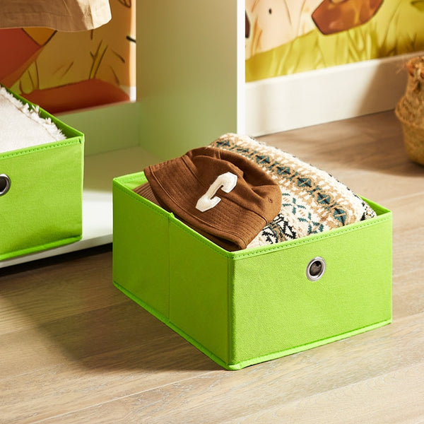 Kindergarderobe | Kleiderschrank Kinder | Kleiderständer | Grün/Weiss