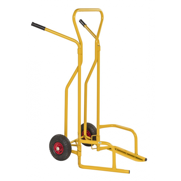 Karren Reifentransportwagen, 200kg belastbar, Luftbereift 260mm, gelb