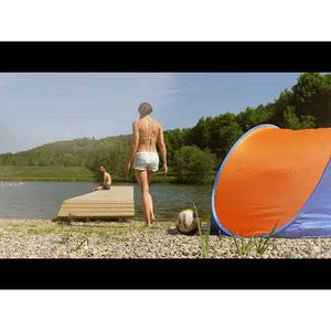 Pop-up beach shelter Jasmine grey/green