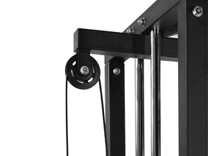Kabelzugturm 298 x 65 x 216 cm schwarz