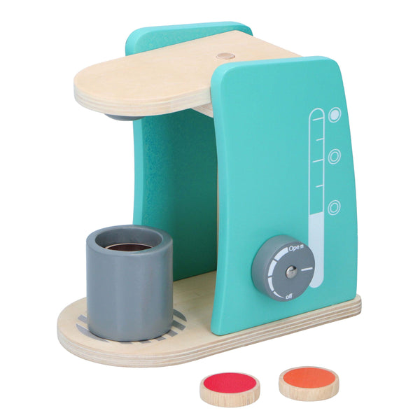 Set di giocattoli in legno per macchine da caffè, 5 pezzi