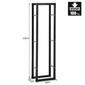 Kaminholzregal 150x40x25cm Brennholzregal Kaminholzständer