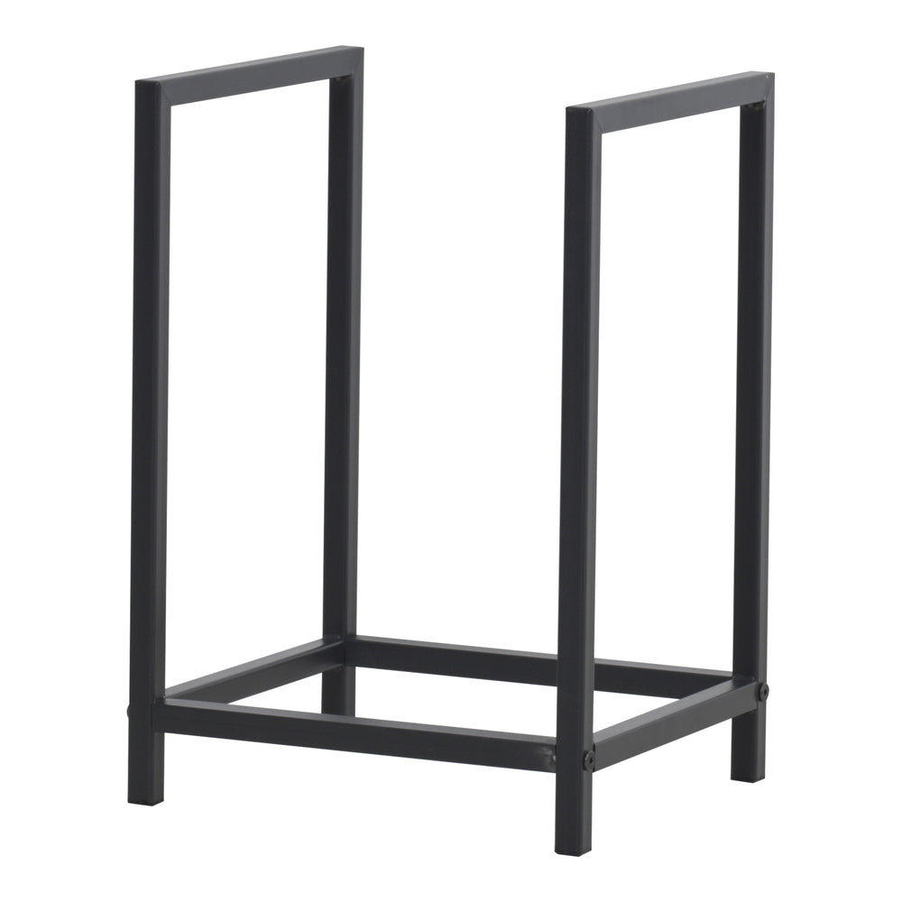 Firewood rack Torsås 40x30x50cm made of black steel