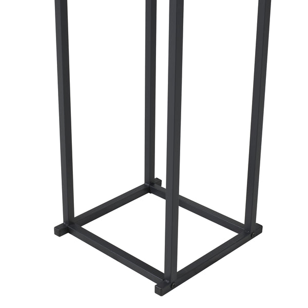 Kaminholzregal Tibro Stahl 35x35x120cm Schwarz