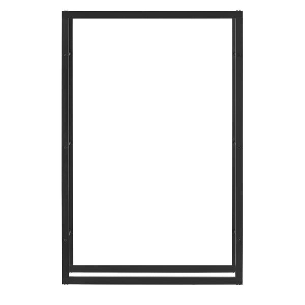 Kaminholzregal Täby Stahl 100x25x150cm Schwarz