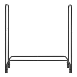 Kaminholzregal Kwethluk Stahl 124x124x34.5cm Schwarz
