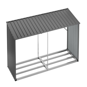 Outdoor firewood shelf 230 x 83 x 150 cm