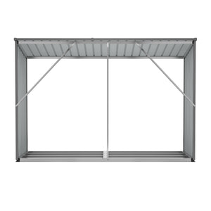 Outdoor firewood shelf 230 x 83 x 150 cm