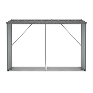 Outdoor firewood shelf 230 x 83 x 150 cm