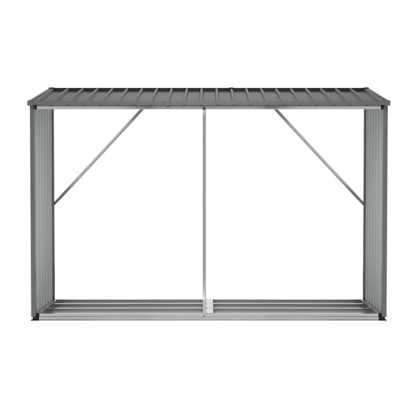 Outdoor firewood shelf 230 x 83 x 150 cm