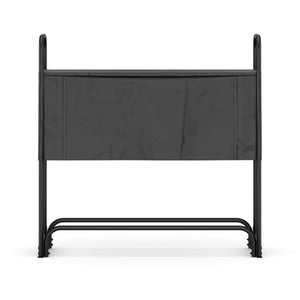 Kaminholzregal mit Abdeckung HELM 120 x 36 x 117 cm schwarz