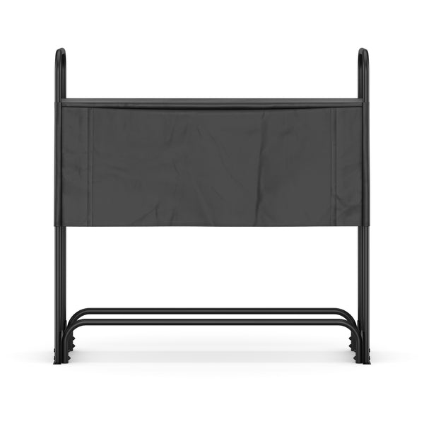 Kaminholzregal mit Abdeckung HELM 120 x 36 x 117 cm schwarz