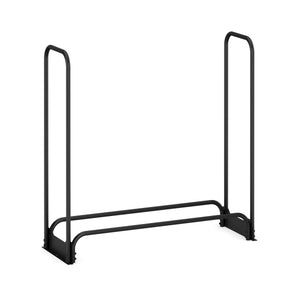 Kaminholzregal mit Abdeckung HELM 120 x 36 x 117 cm schwarz