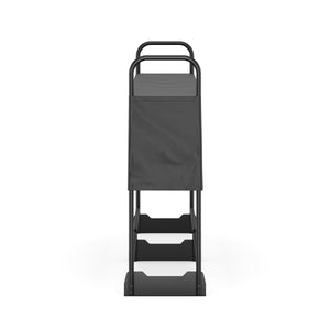Kaminholzregal mit Abdeckung HELM 260 x 36 x 117 cm schwarz