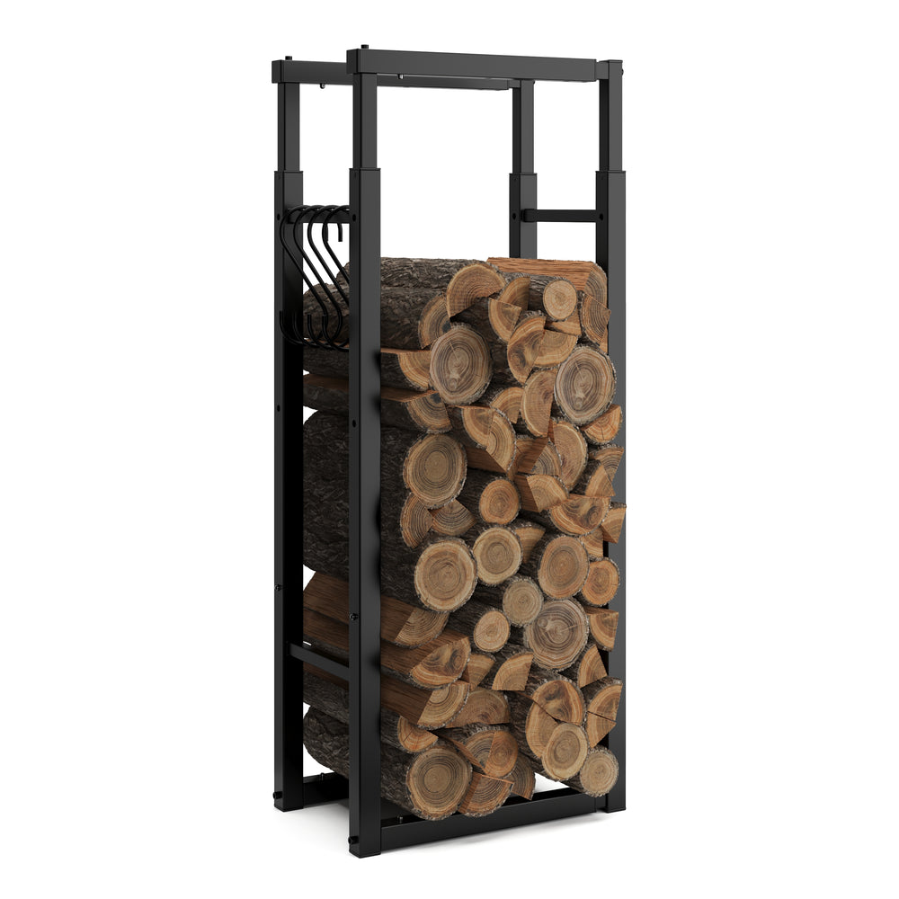 Adjustable firewood rack 60 x 25 x 150 cm
