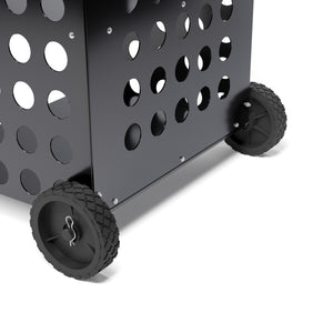 Kaminholzwagen schwarz