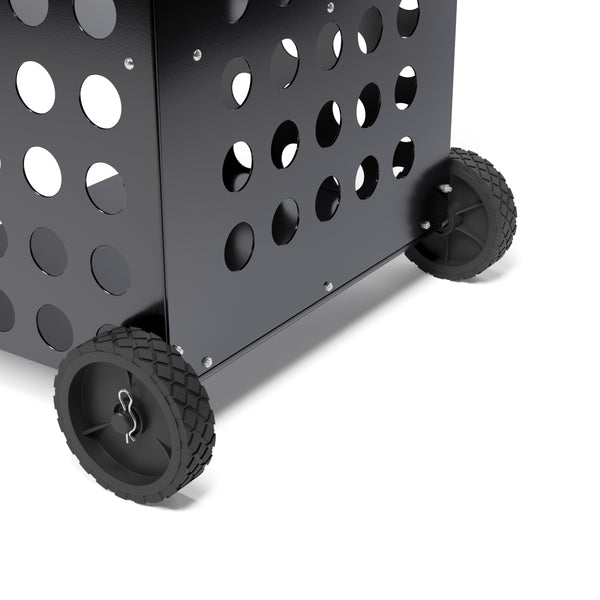 Kaminholzwagen schwarz