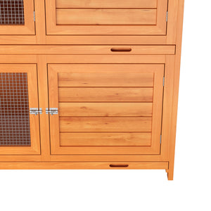 Kaninchenstall Holz BUNLO 145 x 52 x 107 cm