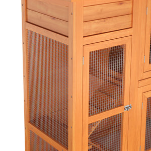 Kaninchenstall Holz BUNLO 145 x 52 x 107 cm