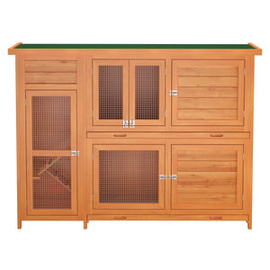 Kaninchenstall Holz BUNLO 145 x 52 x 107 cm