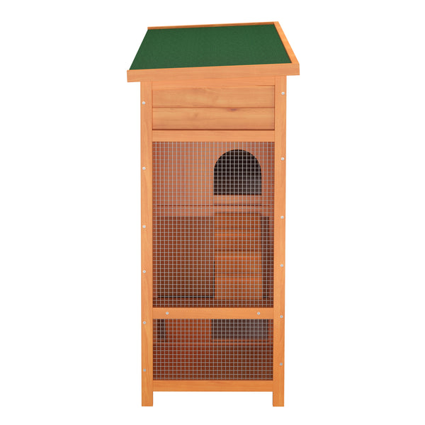 Kaninchenstall Holz BUNLO 145 x 52 x 107 cm