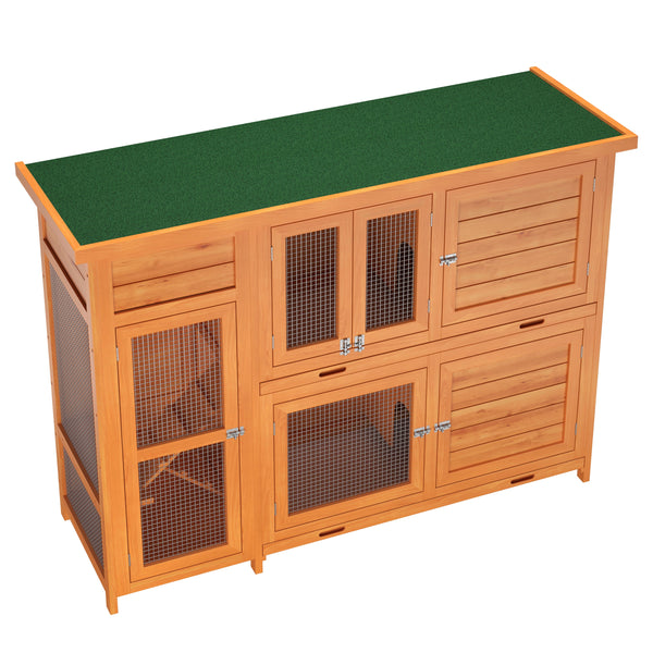 Kaninchenstall Holz BUNLO 145 x 52 x 107 cm