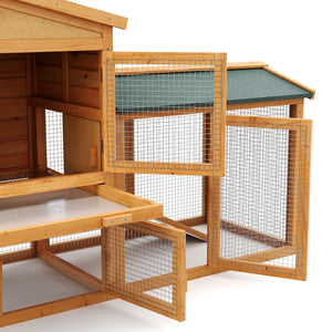 Kaninchenstall HAZEL 147 x 53 x 86 cm