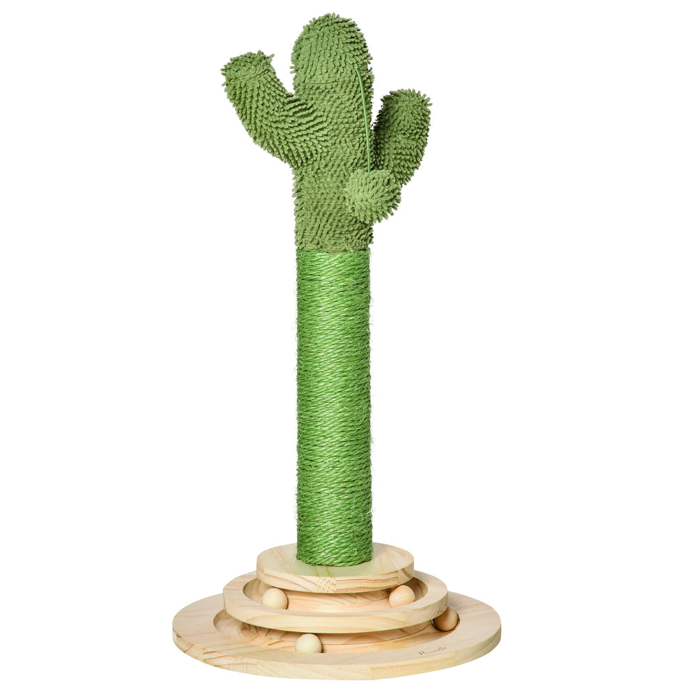 Arbre à chat cactus griffoir 60 cm de haut vert et naturel