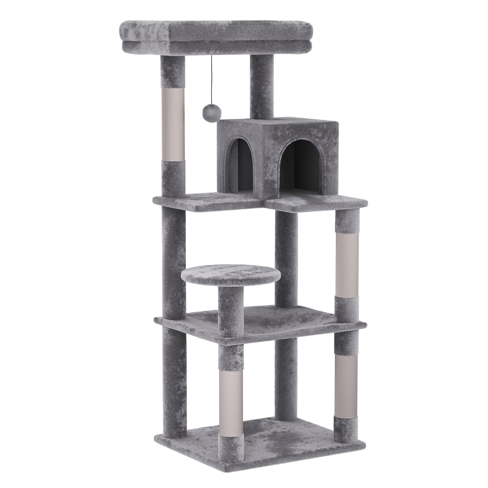 Katzenbaum ASGARD 143 cm hellgrau