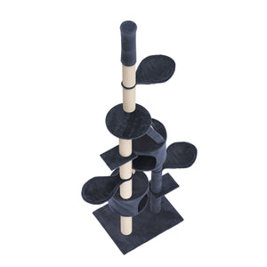 Katzenbaum deckenhoch 230 - 265 cm anthrazit