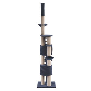 Katzenbaum deckenhoch 230 - 265 cm anthrazit