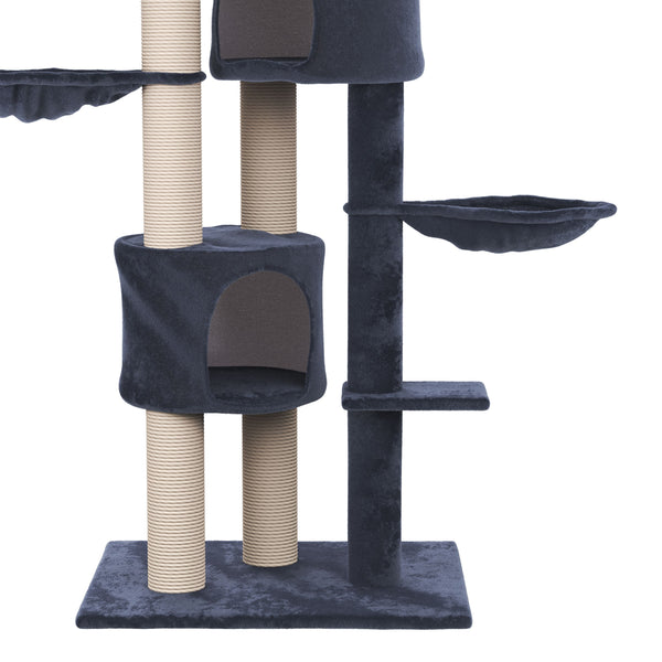 Katzenbaum deckenhoch 230 - 265 cm anthrazit