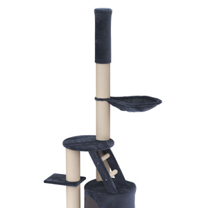 Katzenbaum deckenhoch 230 - 265 cm anthrazit